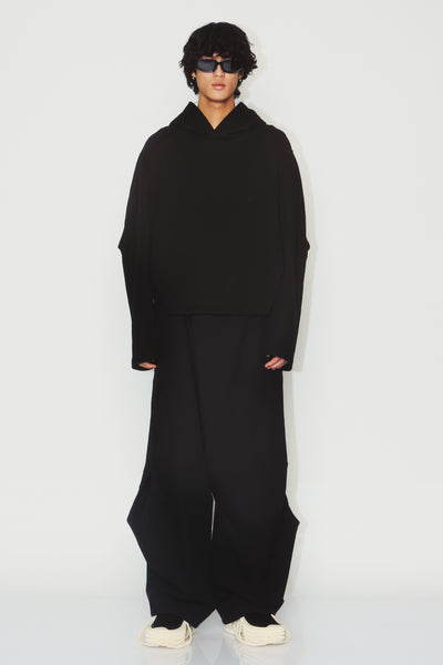 NOVAK STADIUM HOODIE CARBON BLACK