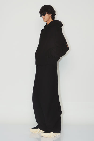NOVAK STADIUM HOODIE CARBON BLACK