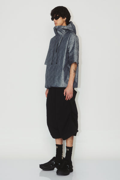 MORRIS HOOD SHIRT GREY GRID