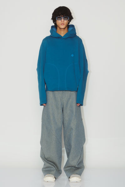 NOVAK STADIUM HOODIE TEAL BLUE