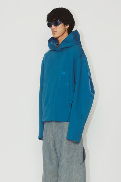 NOVAK STADIUM HOODIE TEAL BLUE