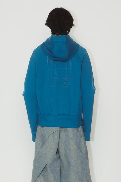 NOVAK STADIUM HOODIE TEAL BLUE