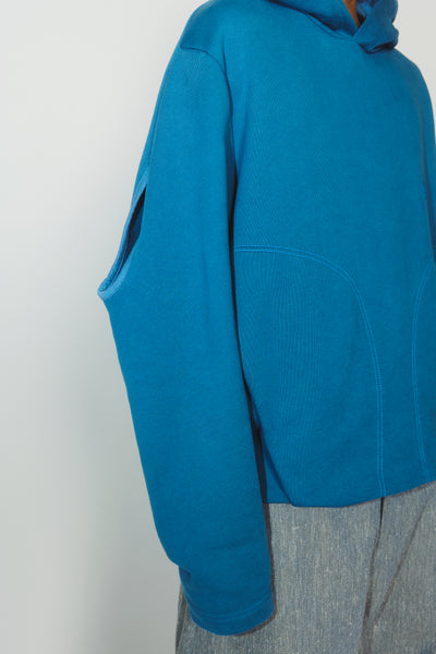 NOVAK STADIUM HOODIE TEAL BLUE