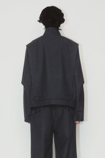 GARNETT TRACK JACKET CHARCOAL GREY