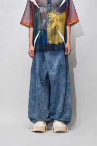 LAMAR PATTERN WASHED JEANS CYBER BLUE
