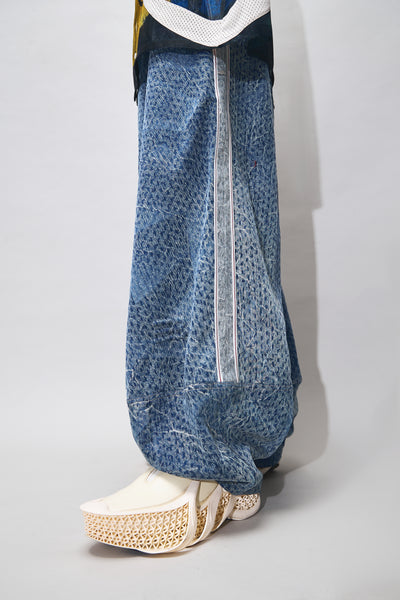 LAMAR PATTERN WASHED JEANS CYBER BLUE