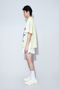 Mayo Oversized Long Tee Lime