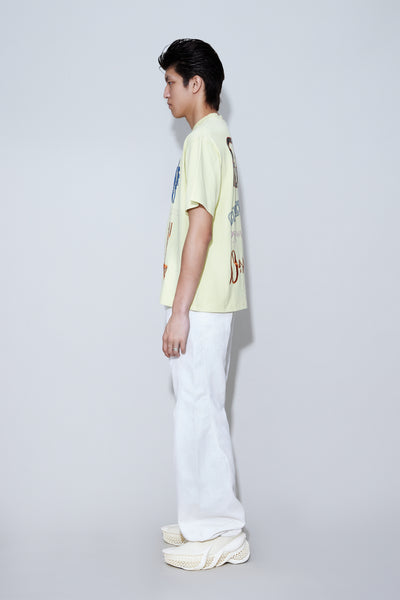 SAVA OVERSIZED TEAM TEE LIME EMBRODIERY