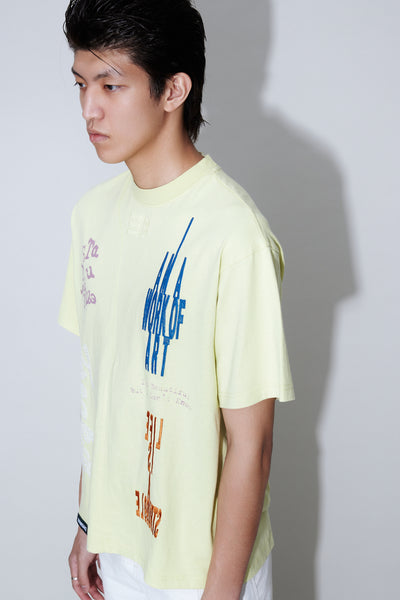 SAVA OVERSIZED TEAM TEE LIME EMBRODIERY