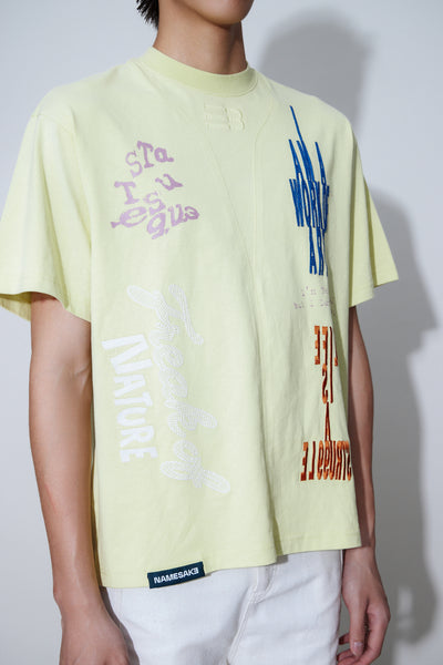 SAVA OVERSIZED TEAM TEE LIME EMBRODIERY