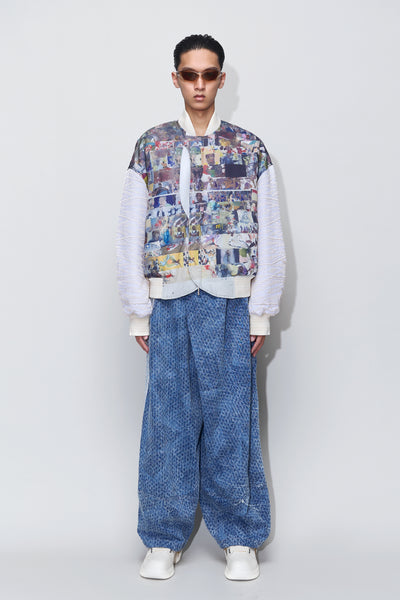 HOLIDAY PADDED BOMBER JACKET ARTIST EDITION MULTICOLOR