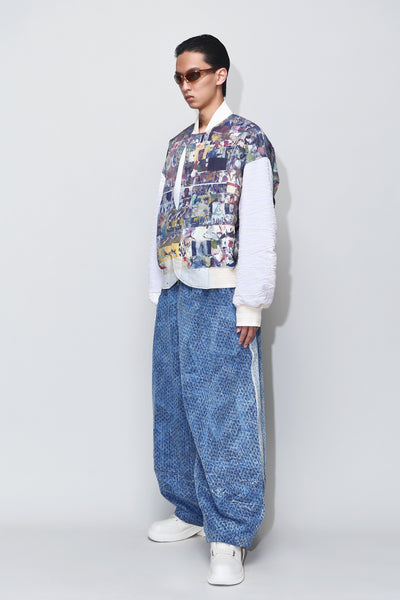 HOLIDAY PADDED BOMBER JACKET ARTIST EDITION MULTICOLOR