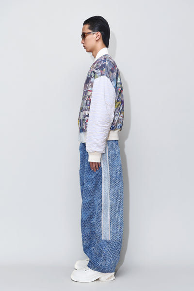 HOLIDAY PADDED BOMBER JACKET ARTIST EDITION MULTICOLOR