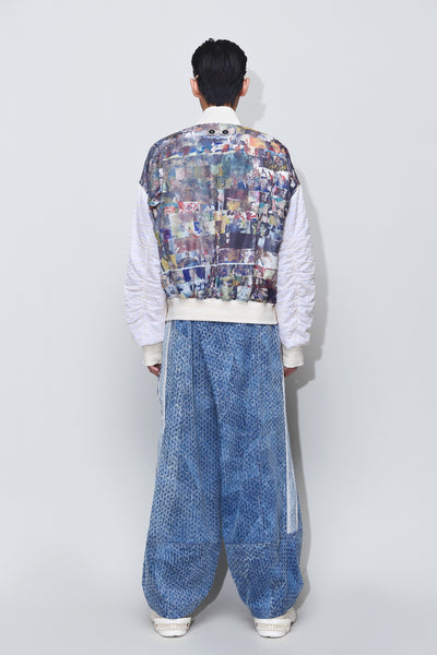 HOLIDAY PADDED BOMBER JACKET ARTIST EDITION MULTICOLOR