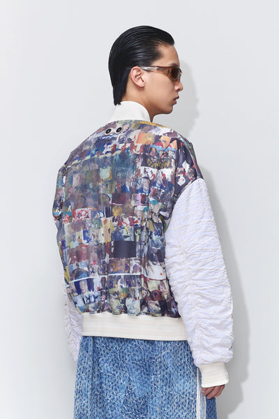 HOLIDAY PADDED BOMBER JACKET ARTIST EDITION MULTICOLOR