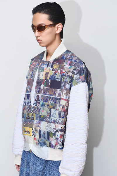 HOLIDAY PADDED BOMBER JACKET ARTIST EDITION MULTICOLOR