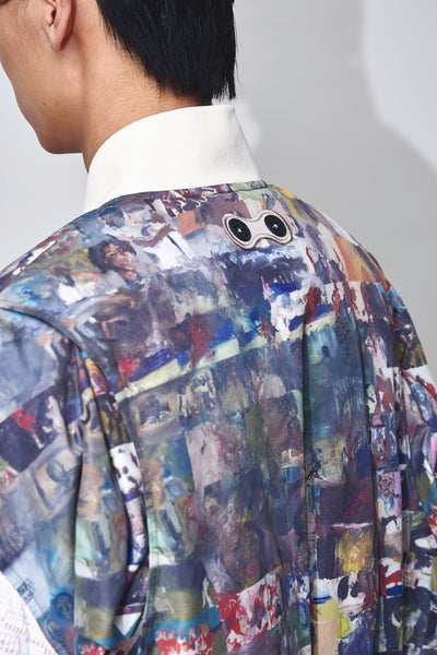 HOLIDAY PADDED BOMBER JACKET ARTIST EDITION MULTICOLOR