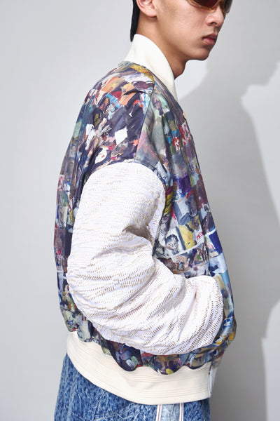HOLIDAY PADDED BOMBER JACKET ARTIST EDITION MULTICOLOR