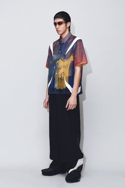 DEVIN PANELED SS PRINT SHIRT ARTIST EDITION MULTICOLOR KOBE