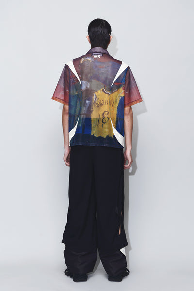 DEVIN PANELED SS PRINT SHIRT ARTIST EDITION MULTICOLOR KOBE
