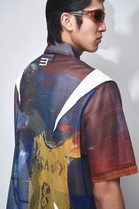 DEVIN PANELED SS PRINT SHIRT ARTIST EDITION MULTICOLOR KOBE