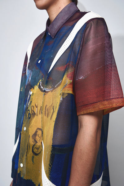 DEVIN PANELED SS PRINT SHIRT ARTIST EDITION MULTICOLOR KOBE