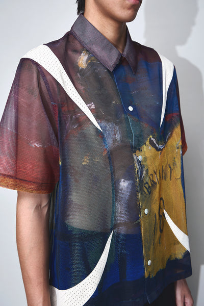 DEVIN PANELED SS PRINT SHIRT ARTIST EDITION MULTICOLOR KOBE