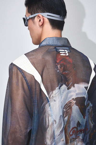 DEVIN PANELLED LS PRINT SHIRT ARTIST EDITION MULTICOLOR LEBRON