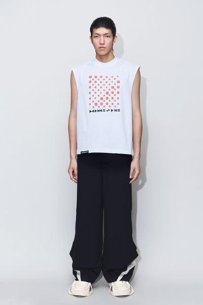 CASSELL GLITCH TANK MILKYWAY WHITE