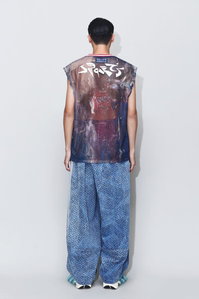 CHAUNCEY GRID MESH TANK MULTICOLOR JORDAN