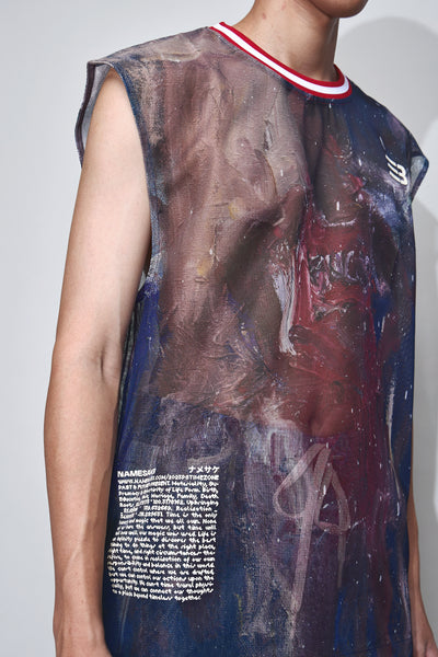 CHAUNCEY GRID MESH TANK MULTICOLOR JORDAN