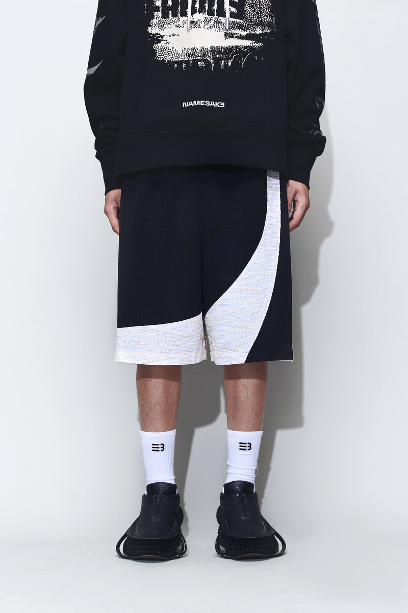 Chand Panelled Basketball Shorts Euphoric Black Chand Panelled Basketball Shorts Euphoric Black