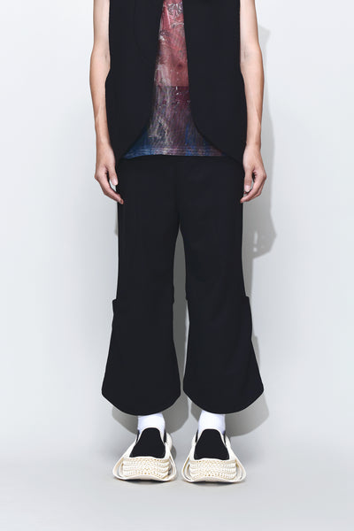 CHRISTIE FLARED CAPRIS TROUSERS EUPHORIC BLACK