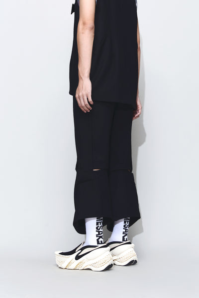 CHRISTIE FLARED CAPRIS TROUSERS EUPHORIC BLACK