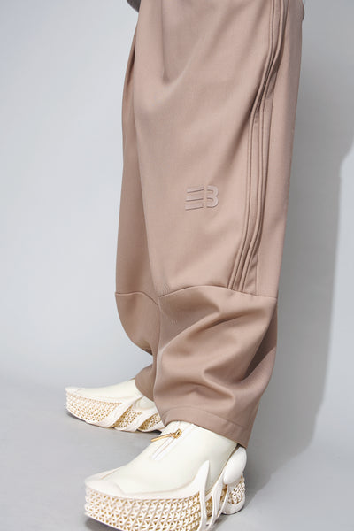 ODOM PLEATED CARROT WIDE TROUSERS SILVER FERN