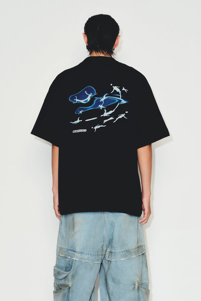 SANDERS WASHED FLOATER TEE EUPHORIC BLACK