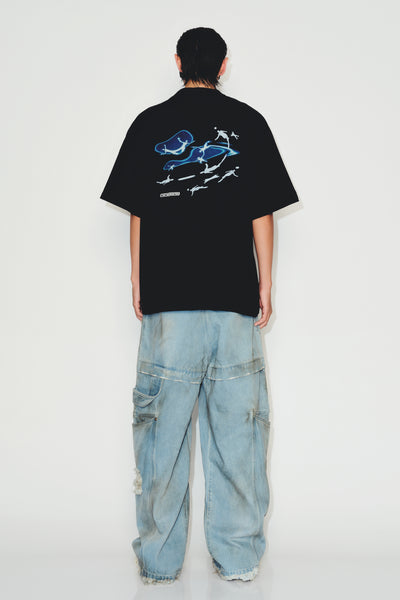 SANDERS WASHED FLOATER TEE EUPHORIC BLACK