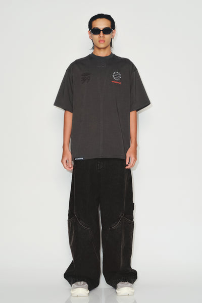 SAVA OVERSIZED STONE BUDDHA TEE NIMBUS GREY