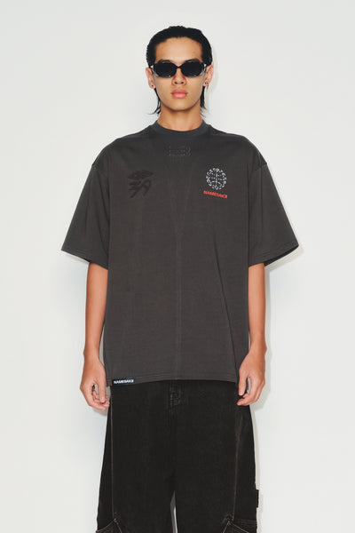 SAVA OVERSIZED STONE BUDDHA TEE NIMBUS GREY