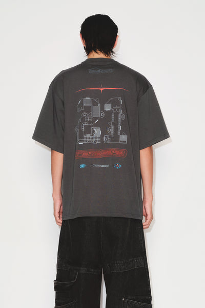 SAVA OVERSIZED STONE BUDDHA TEE NIMBUS GREY