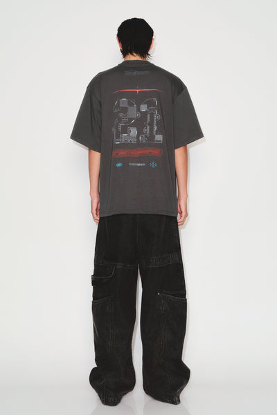 SAVA OVERSIZED STONE BUDDHA TEE NIMBUS GREY