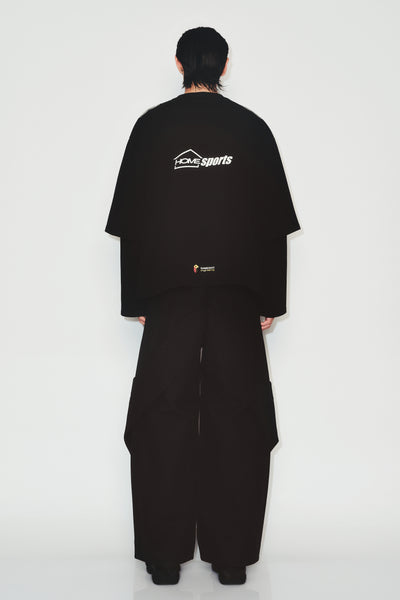 MAYO DOUBLE SLEEVE TEE EUPHORIC BLACK