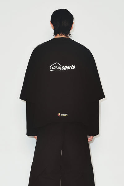 MAYO DOUBLE SLEEVE TEE EUPHORIC BLACK