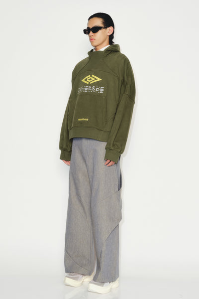 CHESTER PULLOVER HOODIE DARK OLIVE