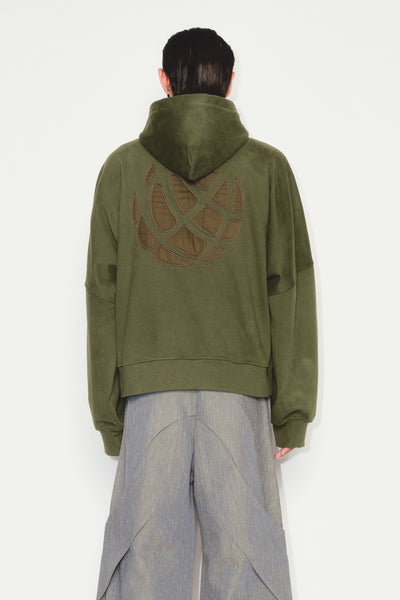 CHESTER PULLOVER HOODIE DARK OLIVE