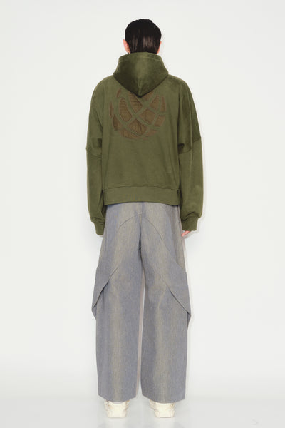 CHESTER PULLOVER HOODIE DARK OLIVE