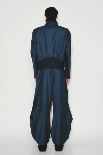 HERR TRACK JACKET TEAL BLUE