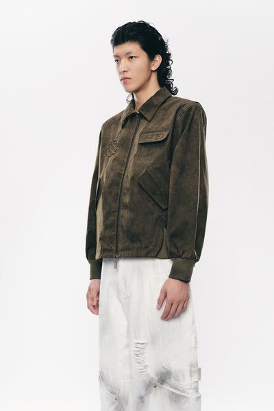 ROSS STAINED BLOUSON FOREST NIGHT