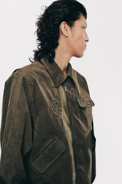 ROSS STAINED BLOUSON FOREST NIGHT