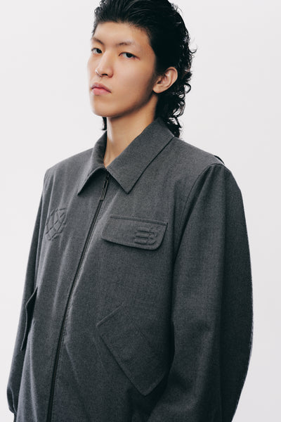 ROSS STAINED BLOUSON CHARCOAL GREY (NAMESAKE EXCLUSIVE)